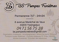 Partenaire BS Pompes Funèbres Yssingeaux : Accès au site web