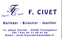 Partenaire Bijouterie Civet Yssingeaux : Accès au site web